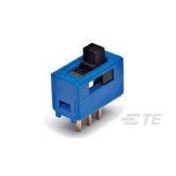 Te Connectivity Slide Switch, Spdt, Latched, Solder Terminal, Through Hole-Right Angle 2-1437580-5